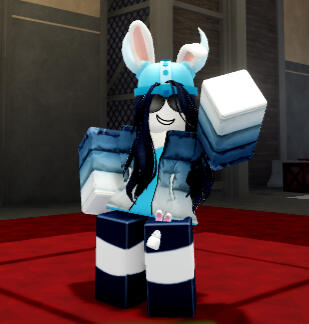 avatar i made based on the easter enemy "trixie" from tower heroes, with additional details like a fuckin coat and glasses for funnys